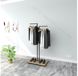 Стойка вешалка для одежды разборная Г-образная 0357